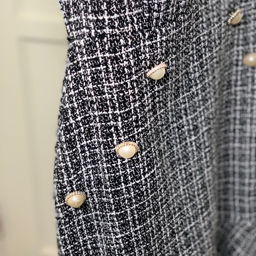 Black & White Parisian Knit Dress
